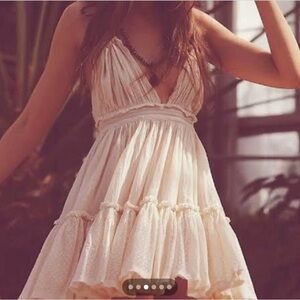 Free People 100 Degree Bohemian Halter Dress
